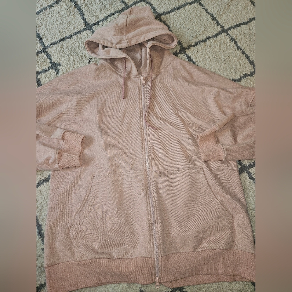 Nap Loungewear Cotton Zipper Hoodie With Oversized Hood Medium